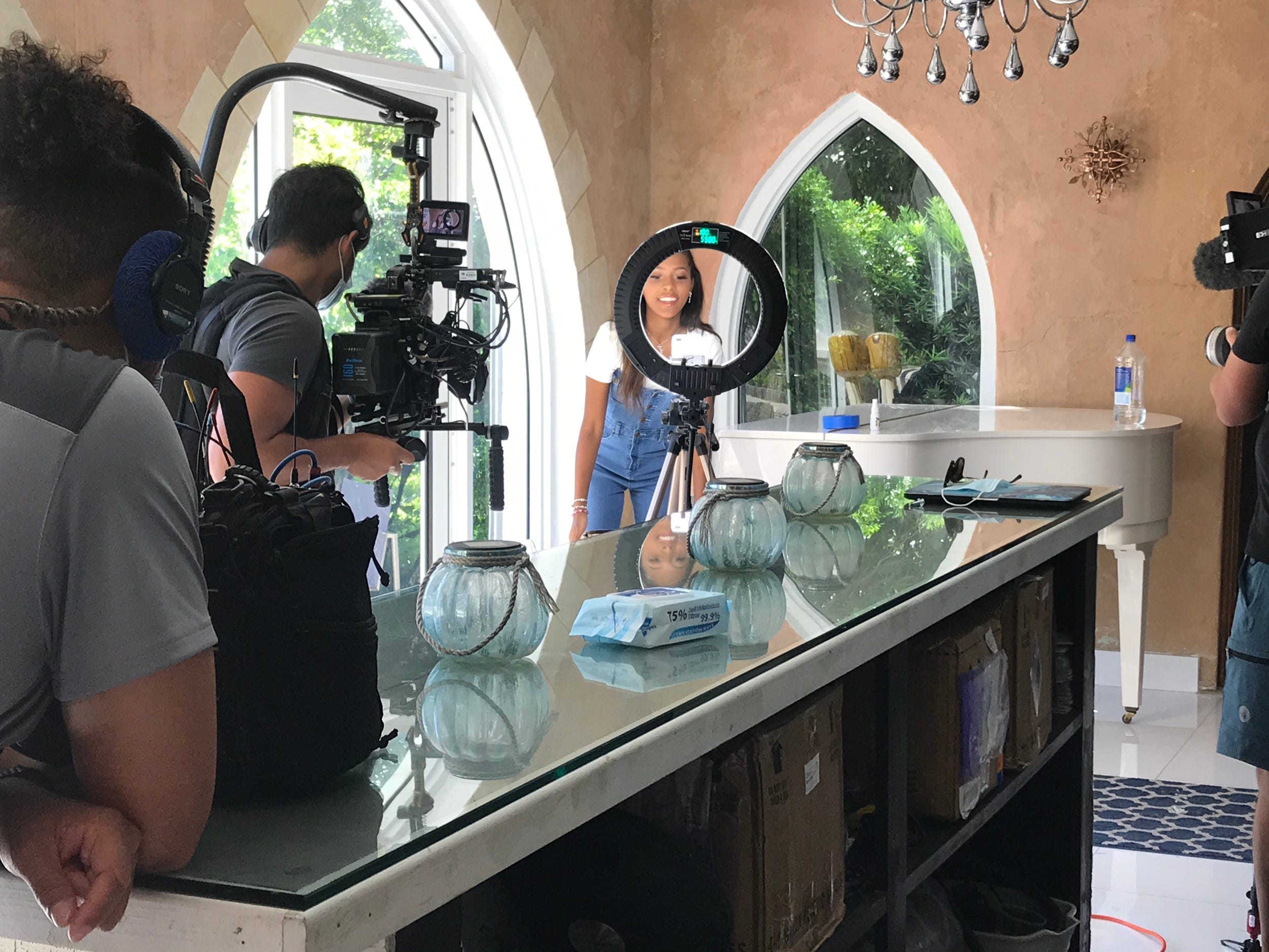 TikTok star Jada Wesley is filmed by AwesomenessTV's crew for its new reality show "Next Influencer." - Courtesy of AwesomenessTV